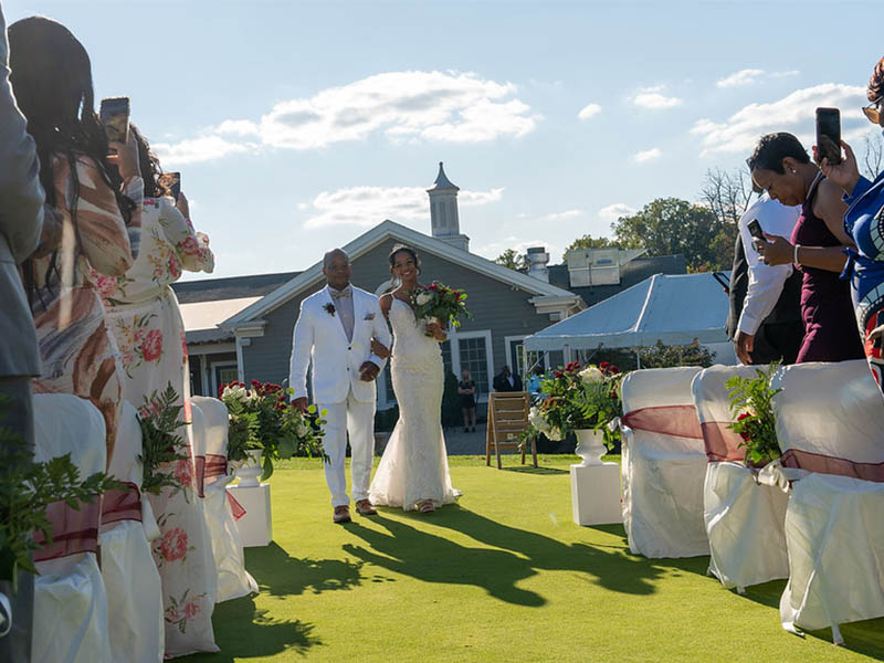 The Links at Challedon wedding ceremony